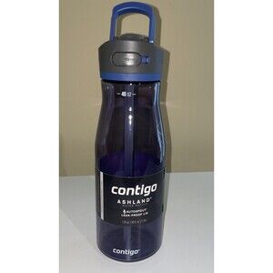 Contigo Ashland Blue Grey Autospout Leakproof Water Bottle 32oz New